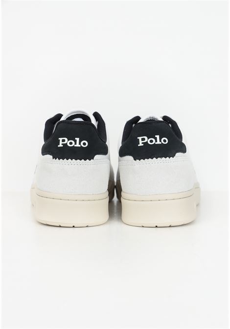 Sneakers bianche e blu da uomo con logo RALPH LAUREN | 809940317004WHITE